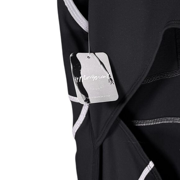 Free People Movement Jumpsuit Black Reflective You're A Peach One Piece L NWT - Picture 4 of 11